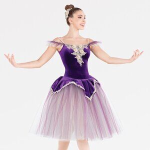 REVOLUTION Purple Velvet Tutu Dress Dance Costume L Child EXCELLENT CONDITION